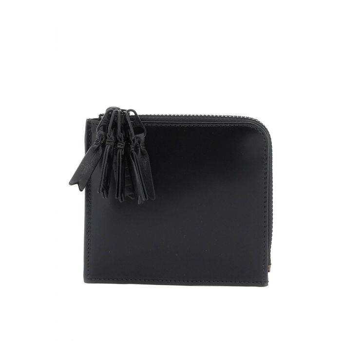 leather multi-zip wallet with - COMME DES GARCONS WALLET