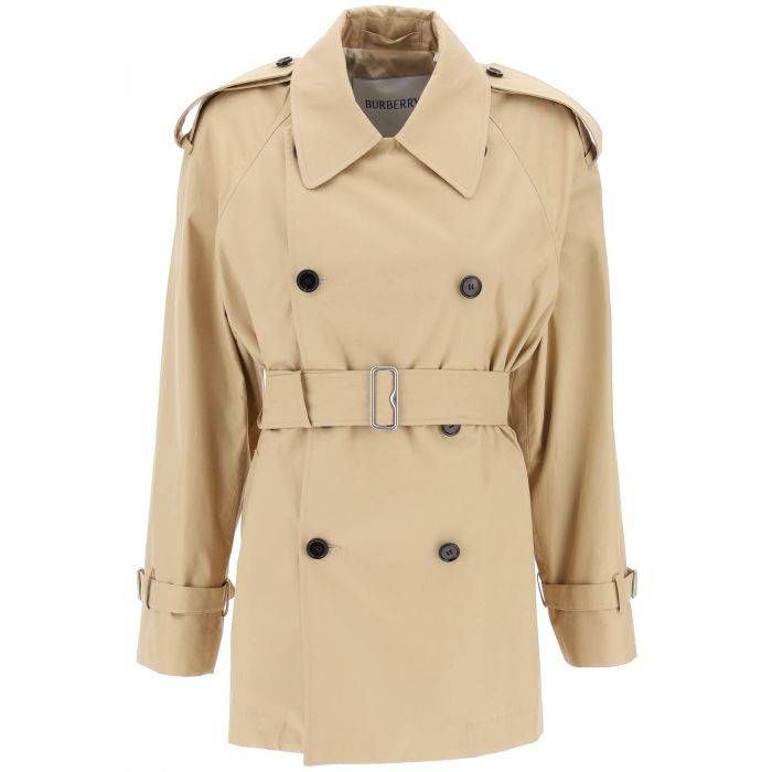 double-breasted midi trench coat - BURBERRY