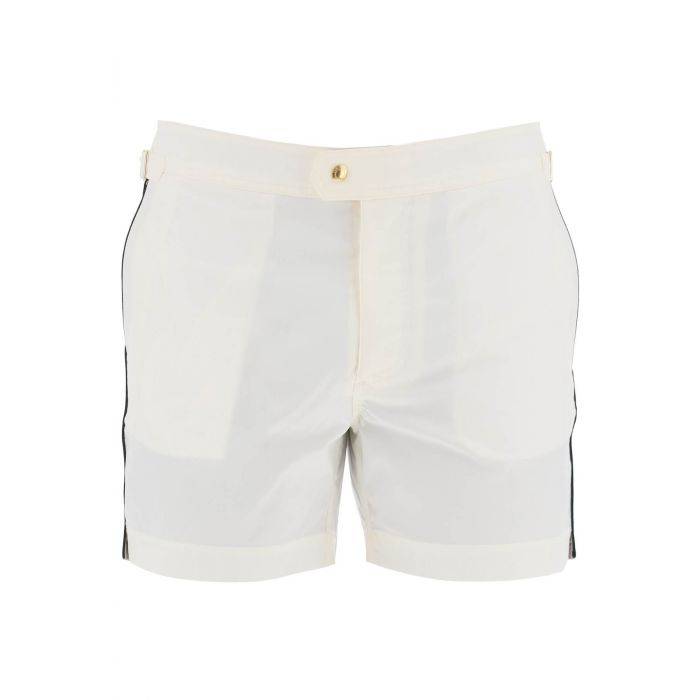 "contrast piping sea bermuda shorts - TOM FORD