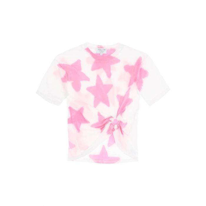 tie-dye star t-shirt with o-ring detail - COLLINA STRADA