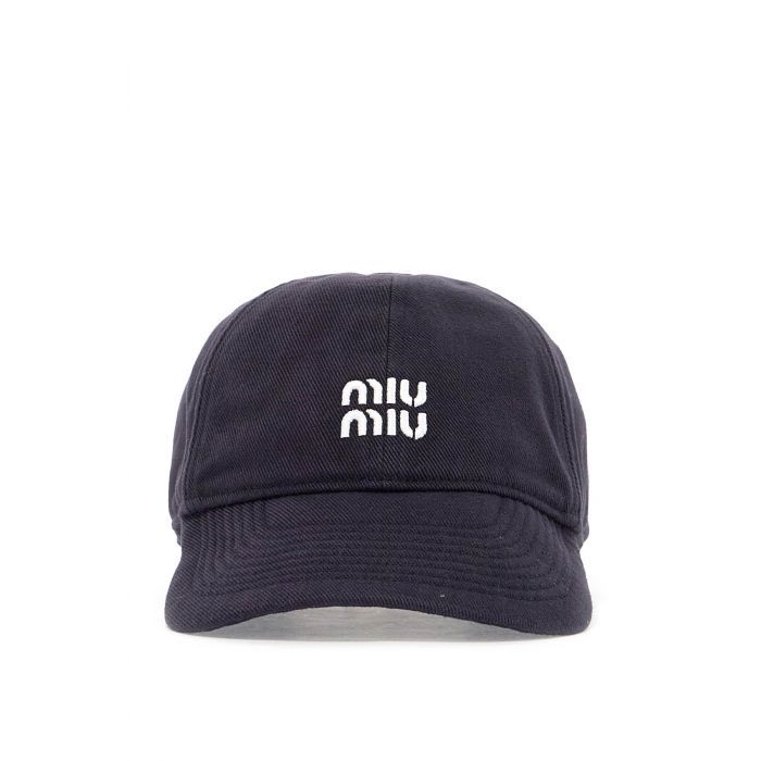 MIU MIU embroidered logo baseball cap with - Woman | Residenza 725