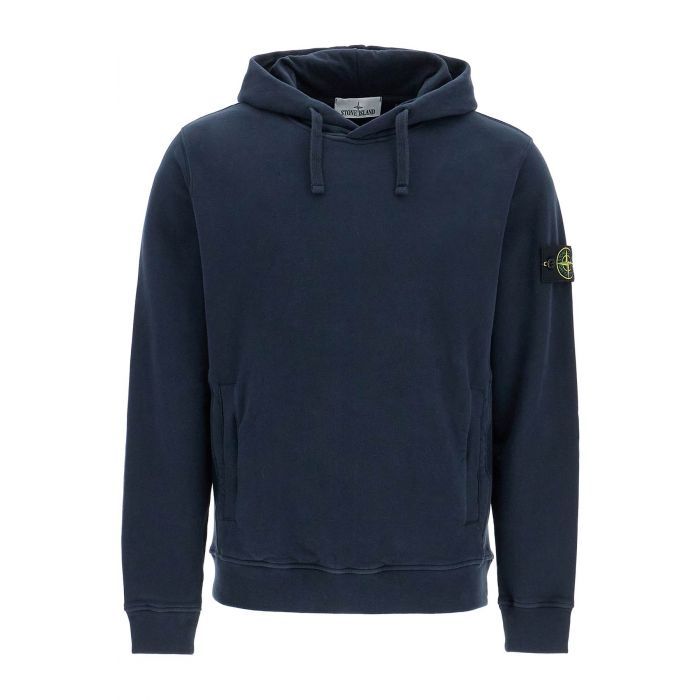 Stone island cotton hoodie online