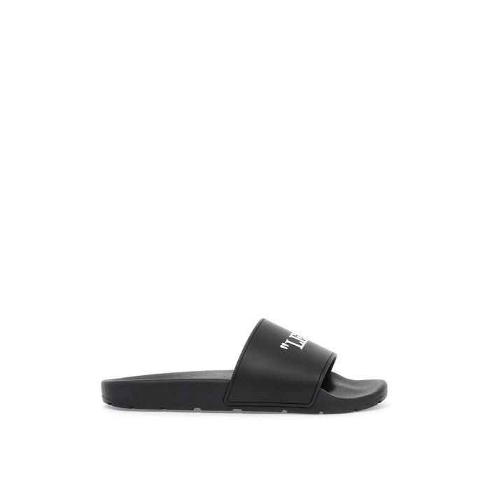 Off white rubber slides hotsell