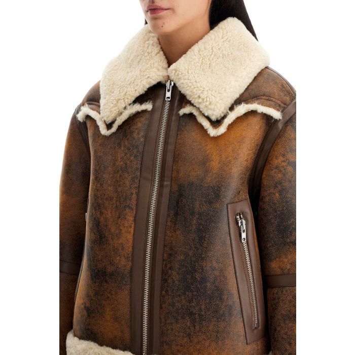 Db hotsell Studio Faux Shearling Jacket size S FLAWS