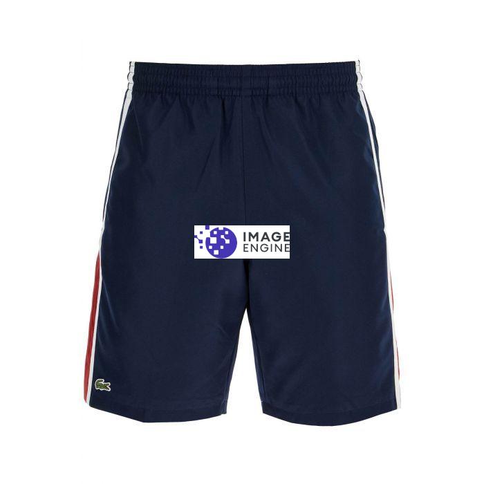 sporty color block bermuda shorts