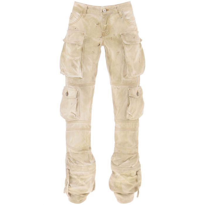 'essie' cargo pants with marble effect - THE ATTICO
