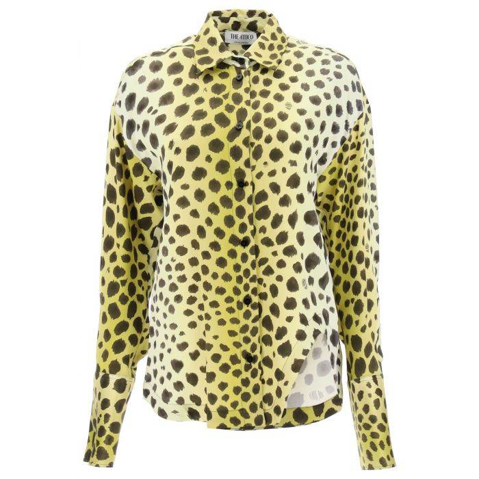 eliza cheetah print satin shirt - THE ATTICO