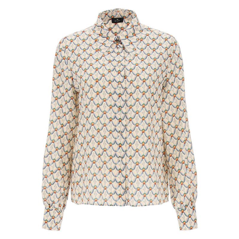 ETRO crepe de chine shirt with floralia motif - Woman | Residenza 725