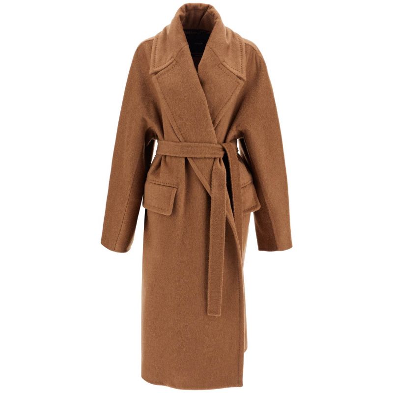 Camel cocoon coat online