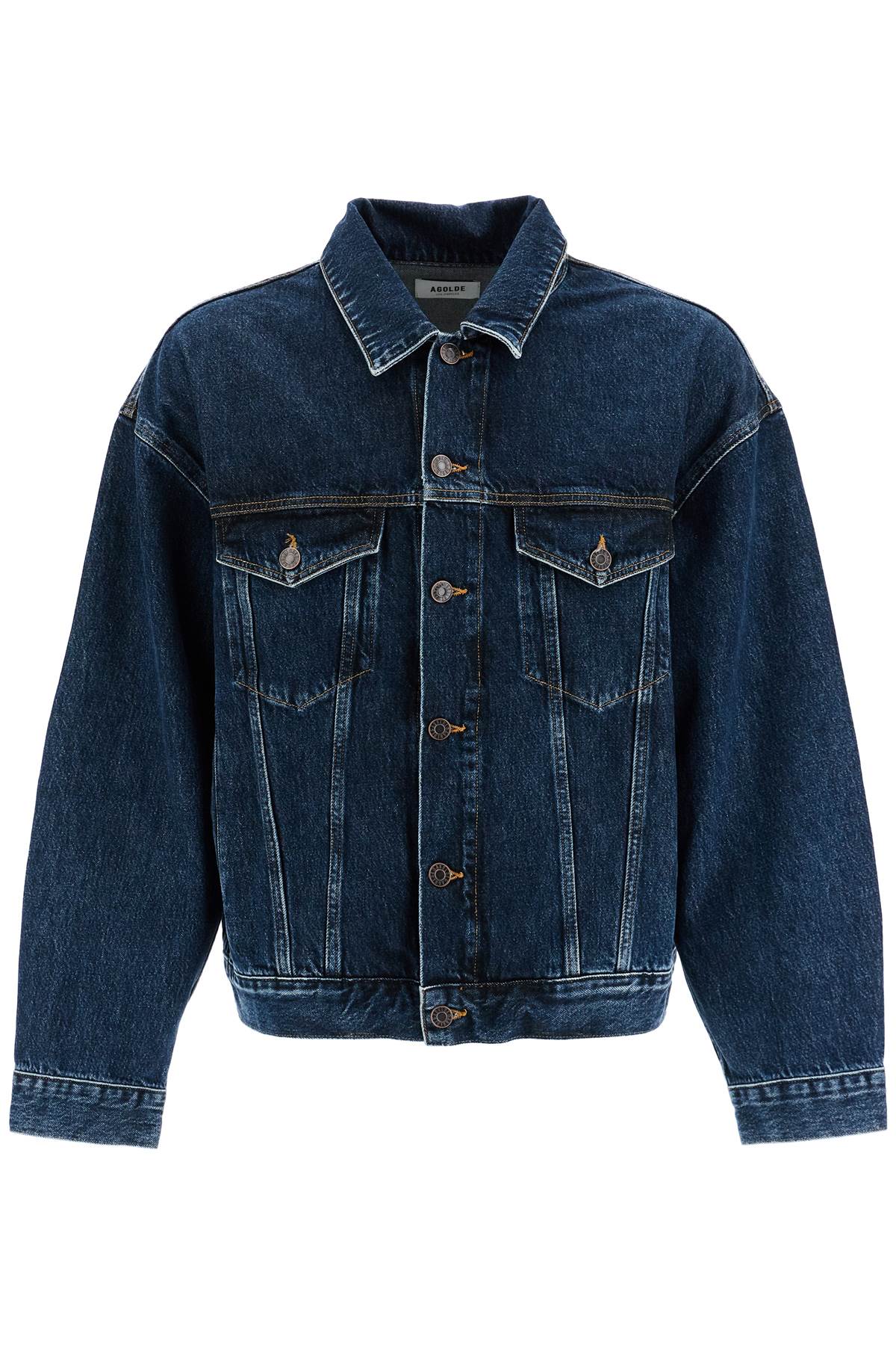 Shop Agolde Stefano's Denim Jacket In Blue