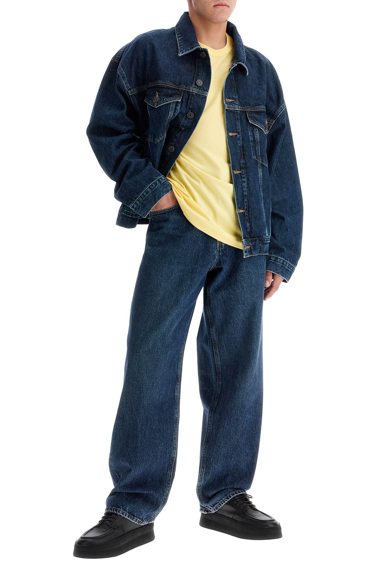 Shop Agolde Stefano's Denim Jacket In Blue