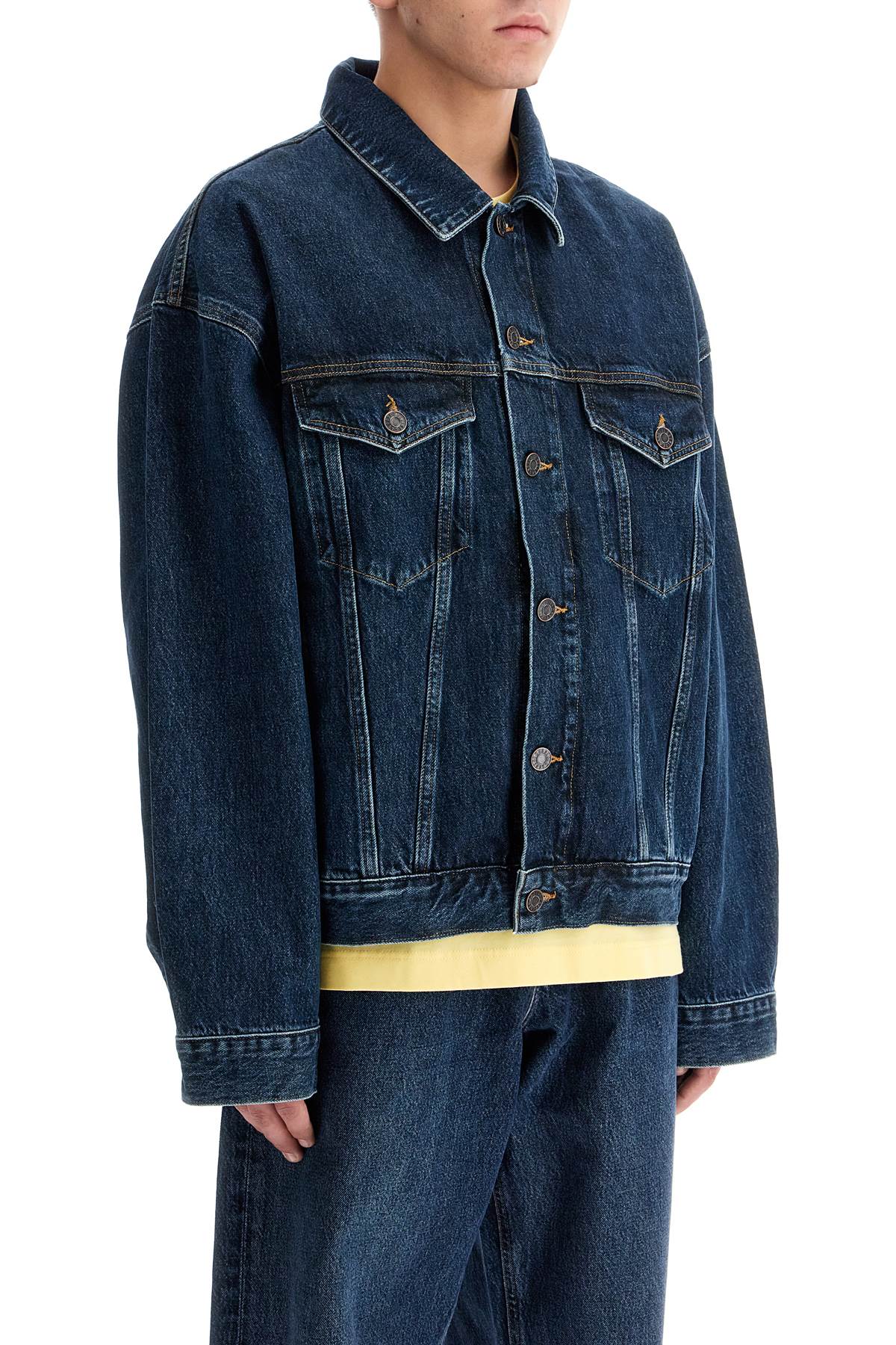 Shop Agolde Stefano's Denim Jacket In Blue