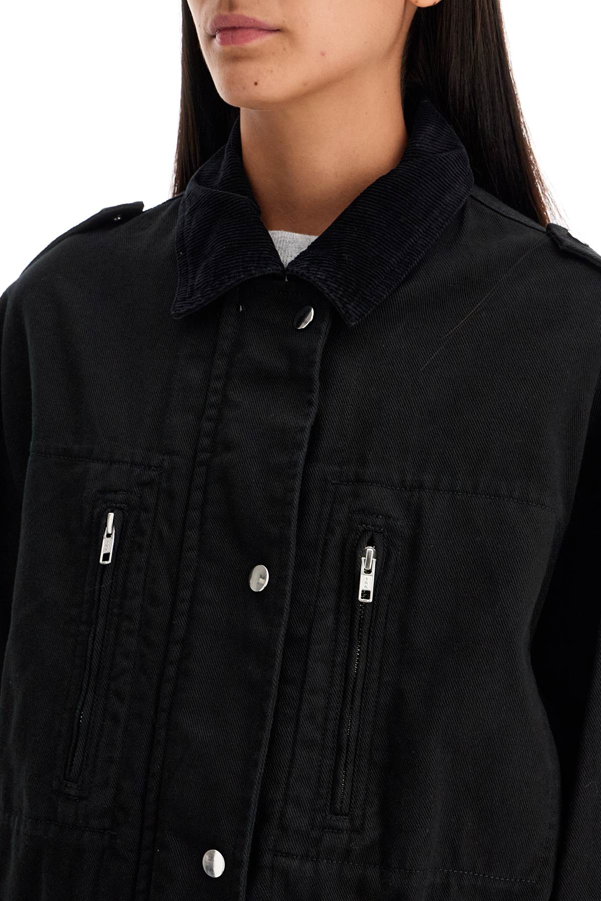 Shop Isabel Marant Étoile 's Denim Jacket In Black