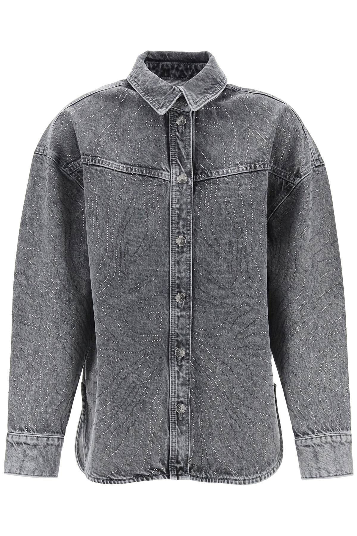 Shop Rotate Birger Christensen "overshirt In Grey