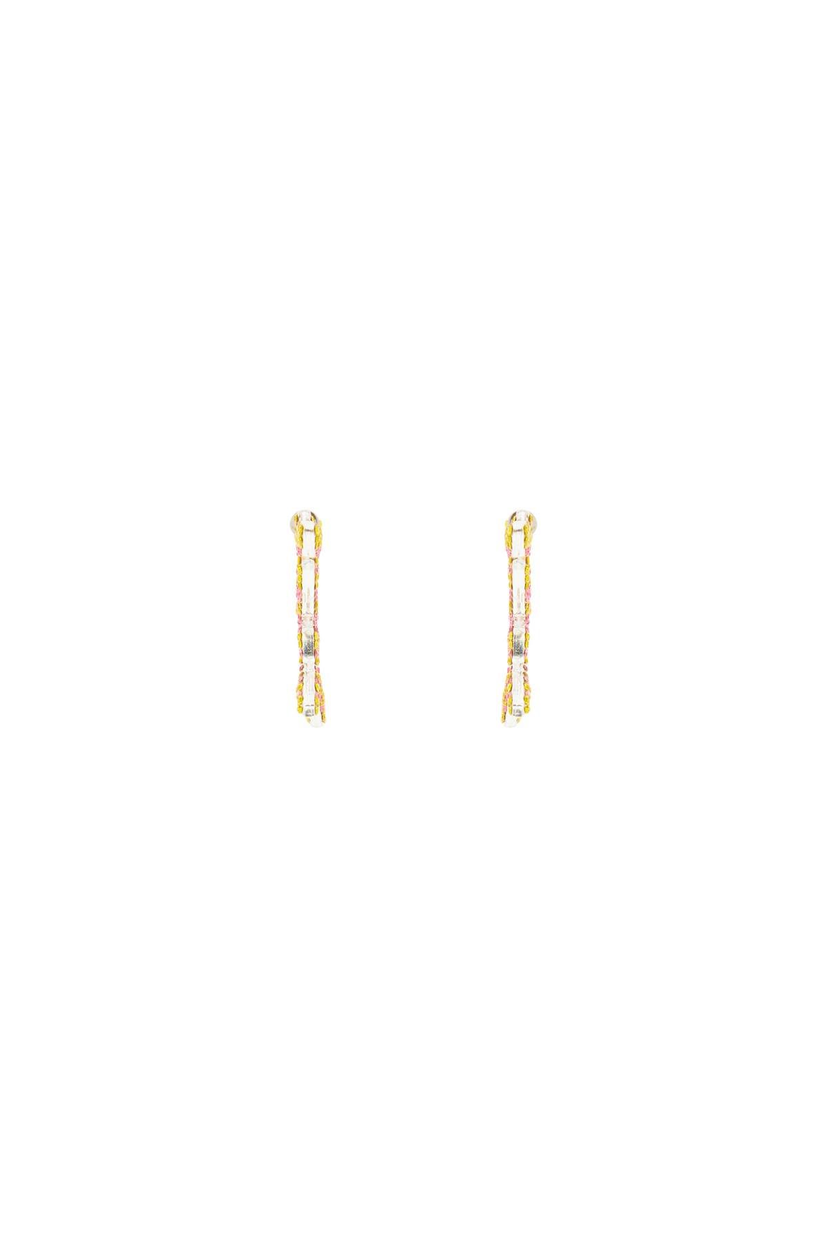 Shop Collina Strada Tattoo Butterfly Earrings In Yellow,pink