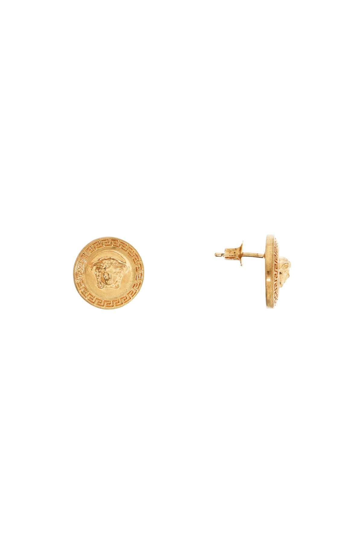 Shop Versace Medusa Tribute Earrings In Gold