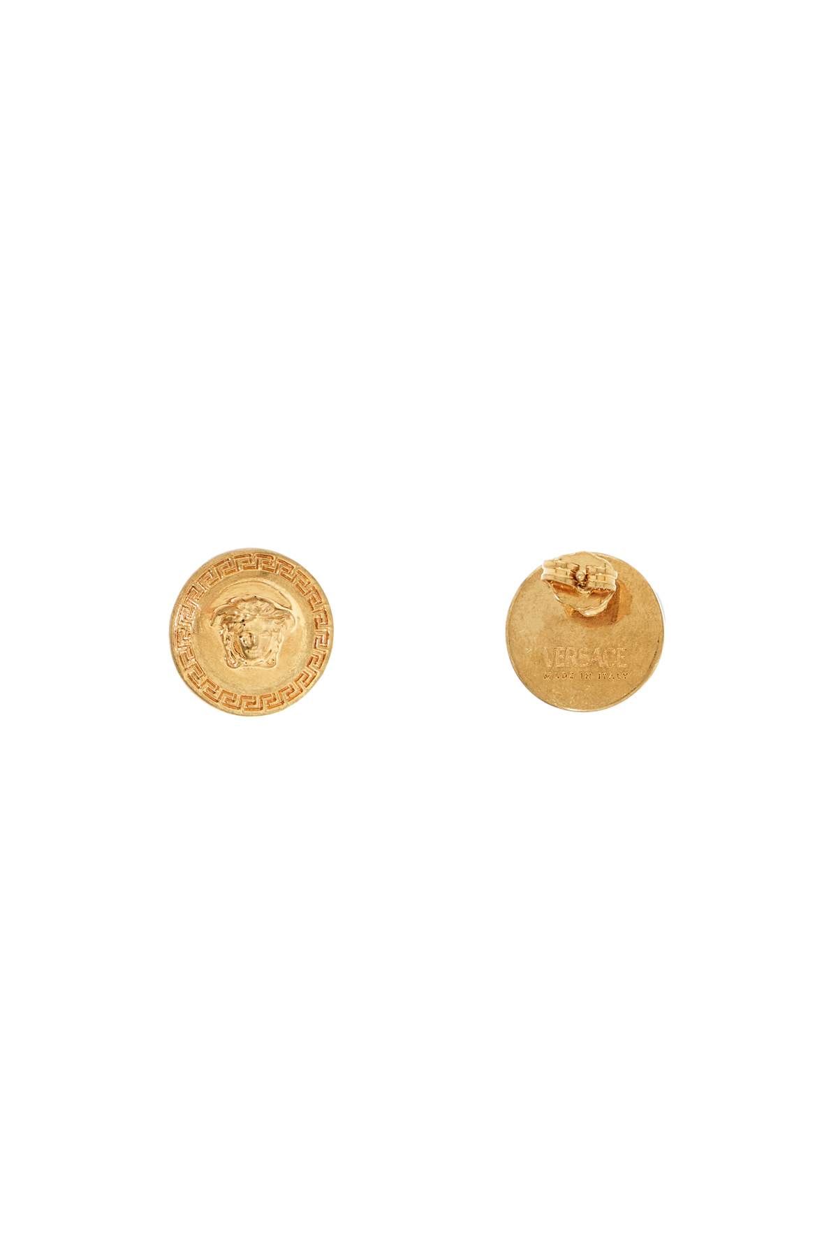 Shop Versace Medusa Tribute Earrings In Gold