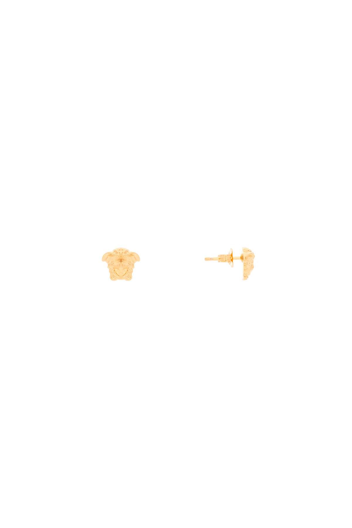 Shop Versace Medusa Stud Earrings In Gold