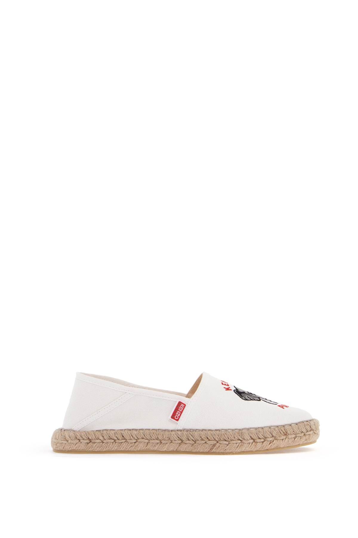 KENZO CANVAS ESPADRILLES WITH LOGO EMBROIDERY 