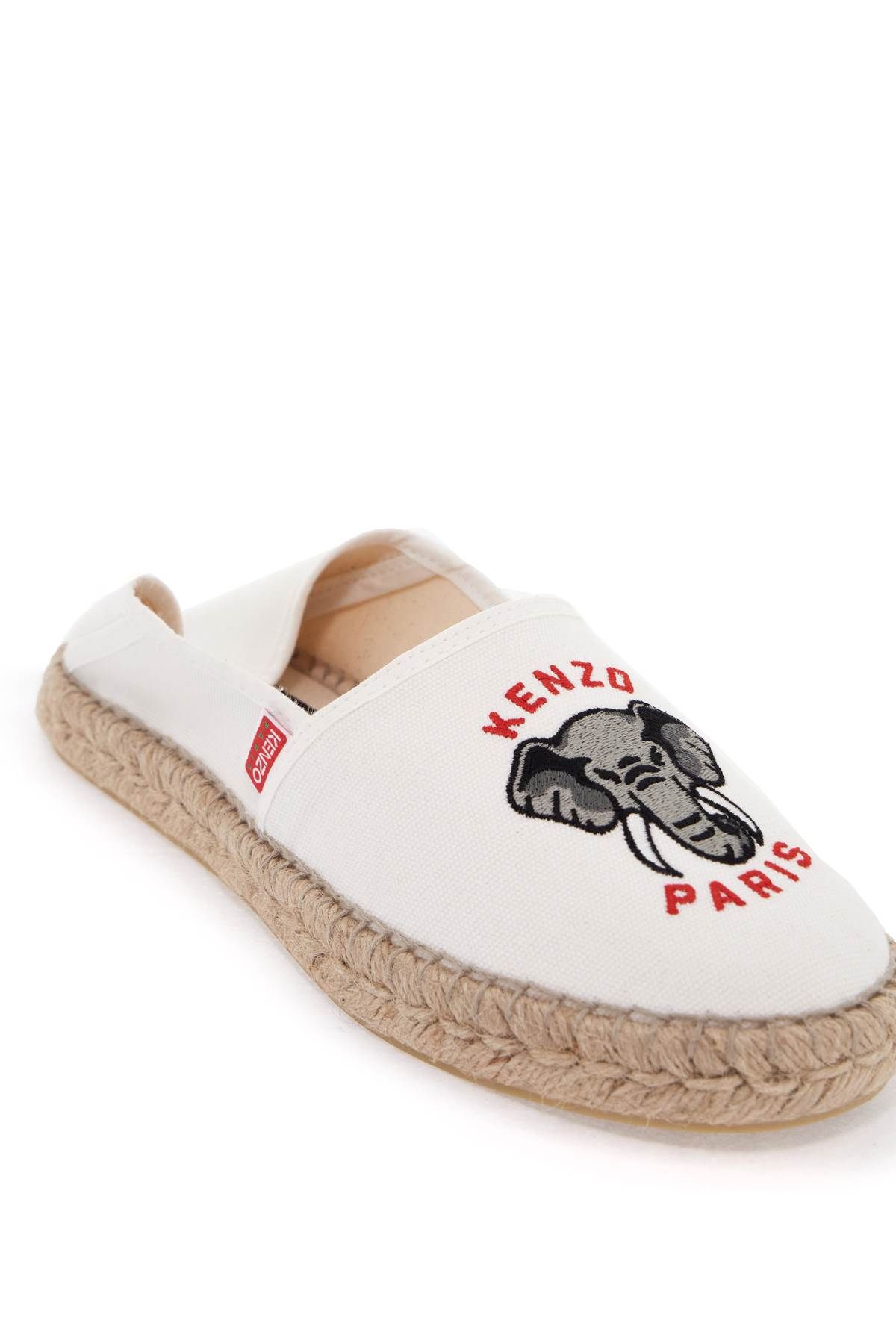 KENZO CANVAS ESPADRILLES WITH LOGO EMBROIDERY 