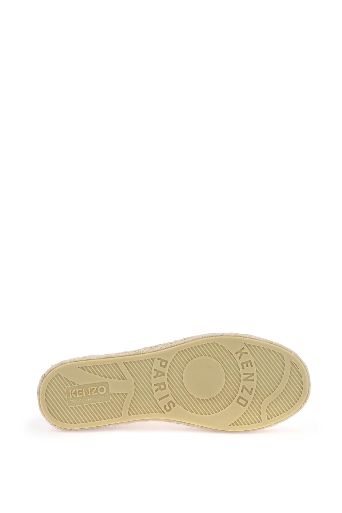 KENZO CANVAS ESPADRILLES WITH LOGO EMBROIDERY 