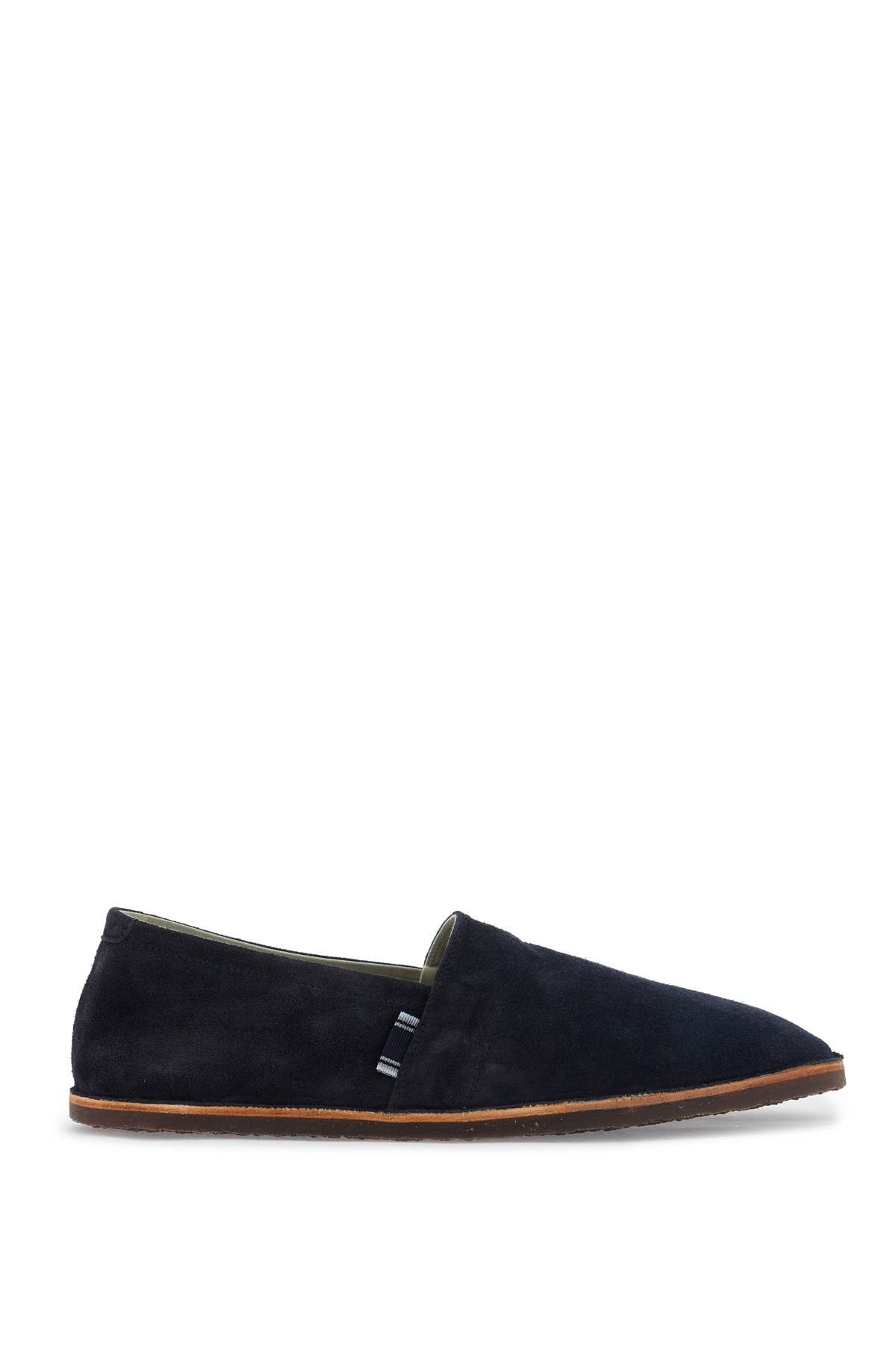 Shop Brunello Cucinelli Suede Espad In Blue