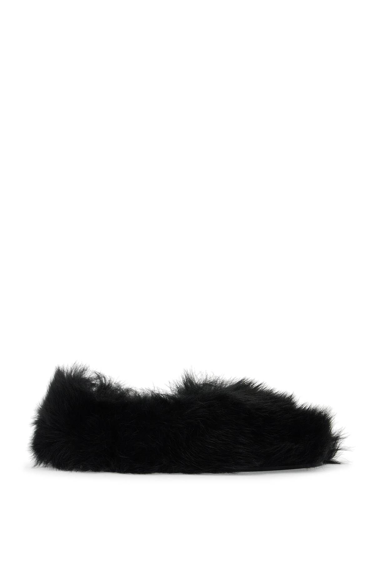 Shop Jil Sander Fur-lined Slip-on In Black