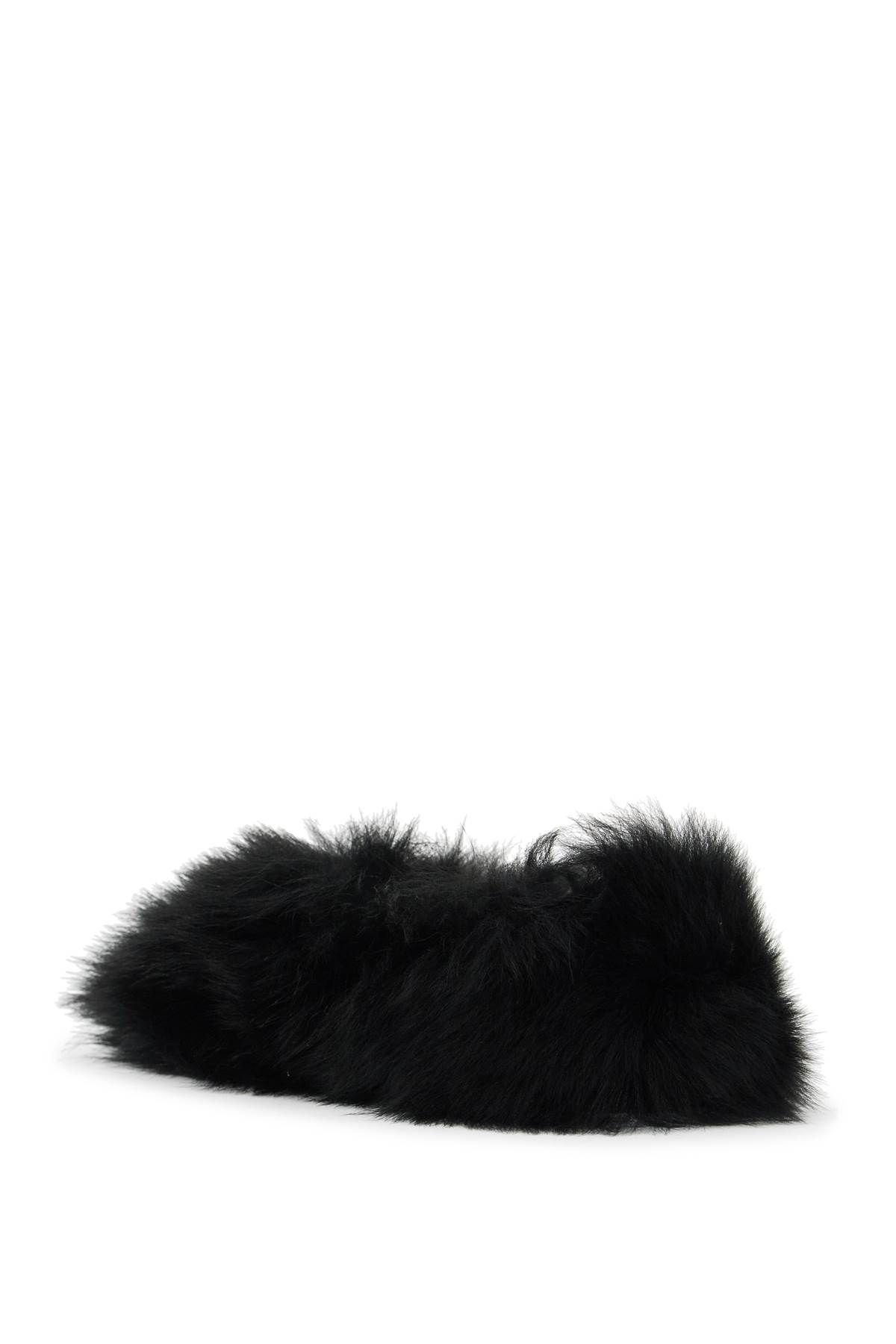 Shop Jil Sander Fur-lined Slip-on In Black