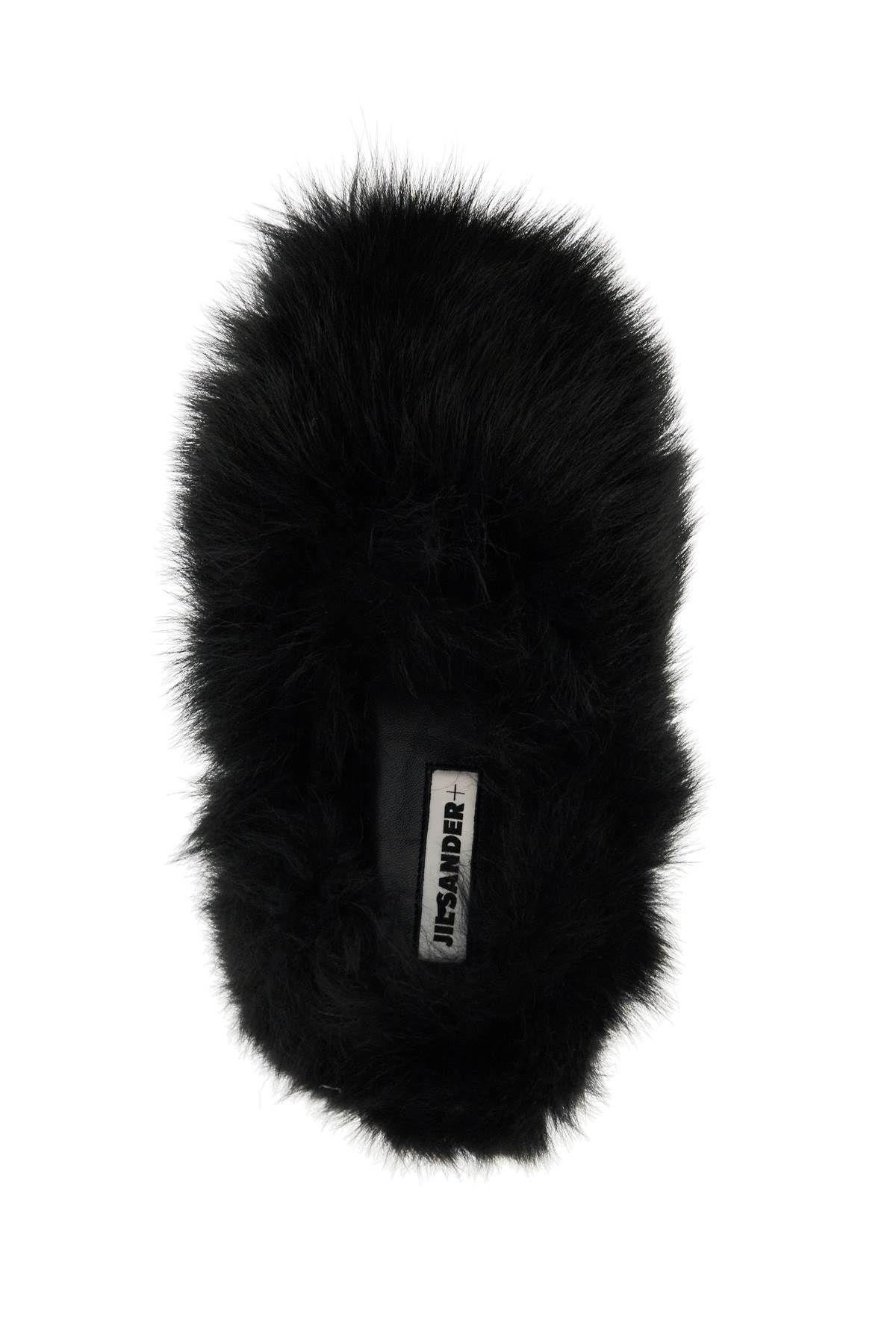 Shop Jil Sander Fur-lined Slip-on In Black