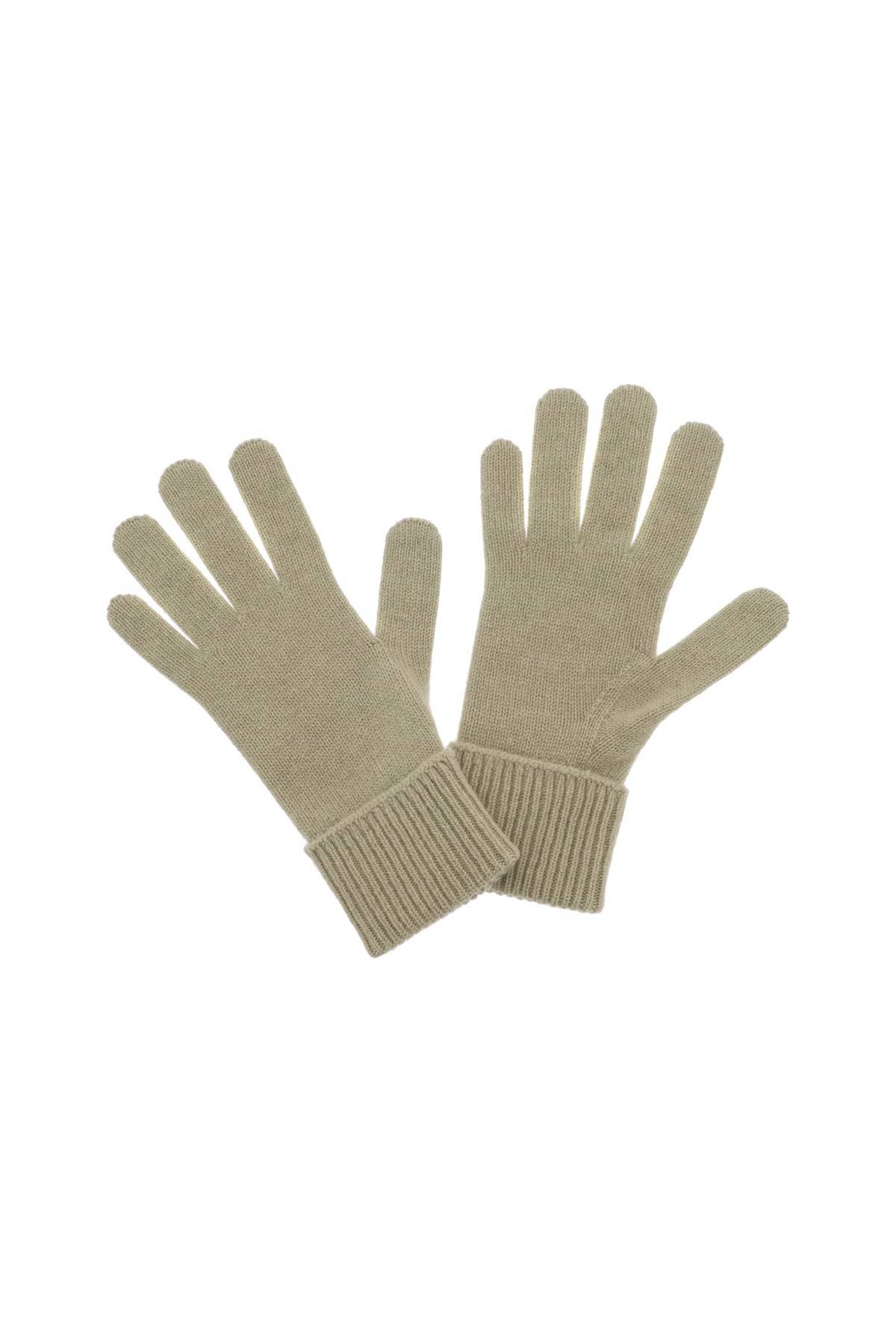 Shop Burberry Cashmere Gloves In Khaki