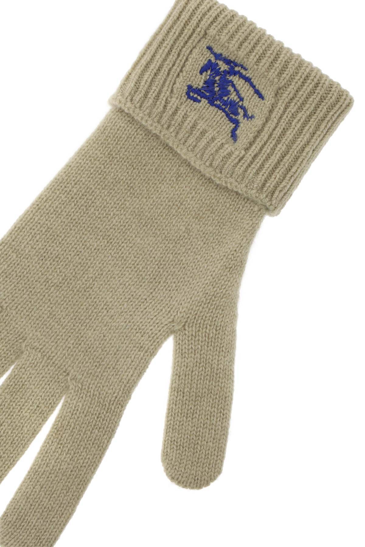 Shop Burberry Cashmere Gloves In Khaki