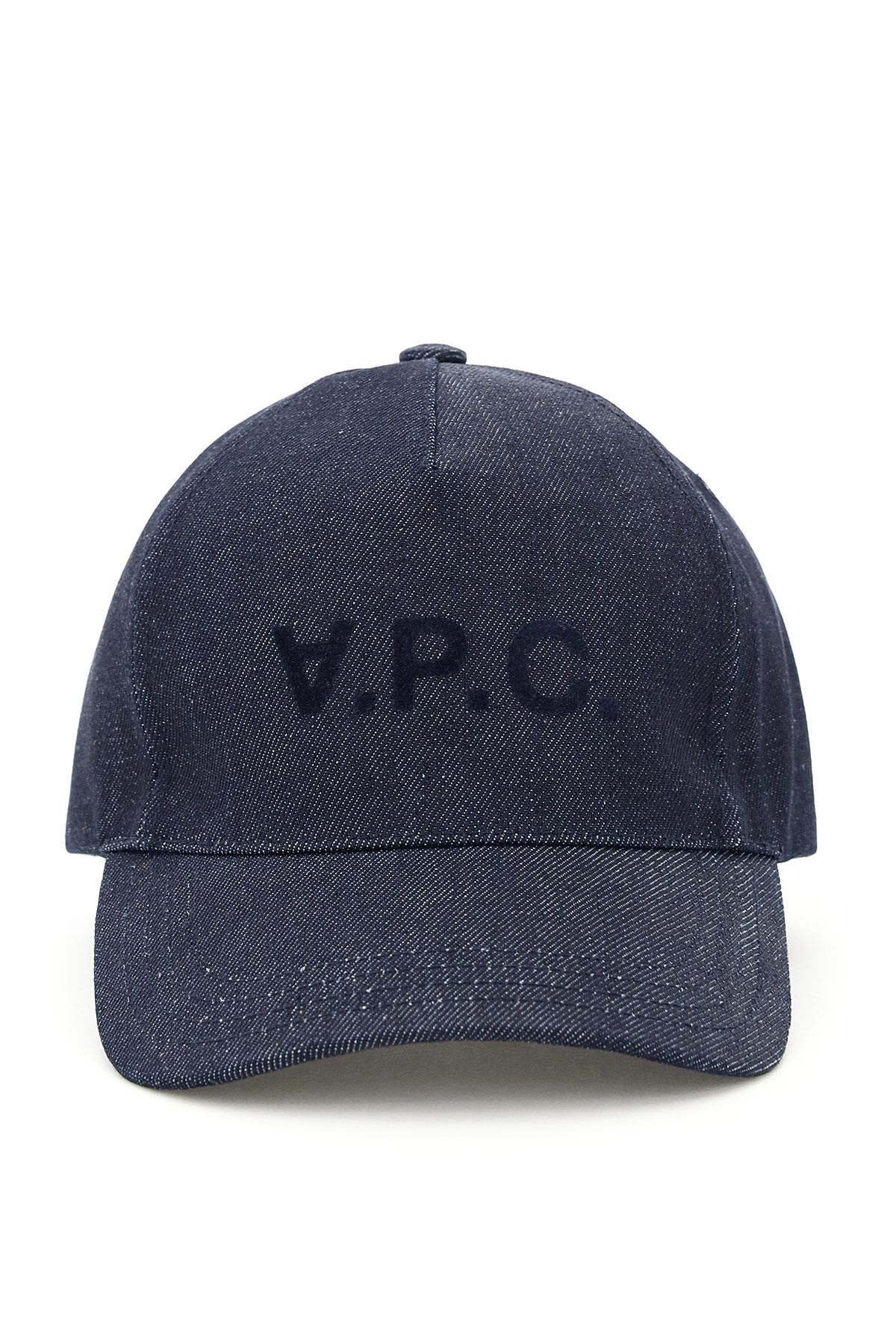 Shop Apc Eden Denim Baseball Cap In Blue