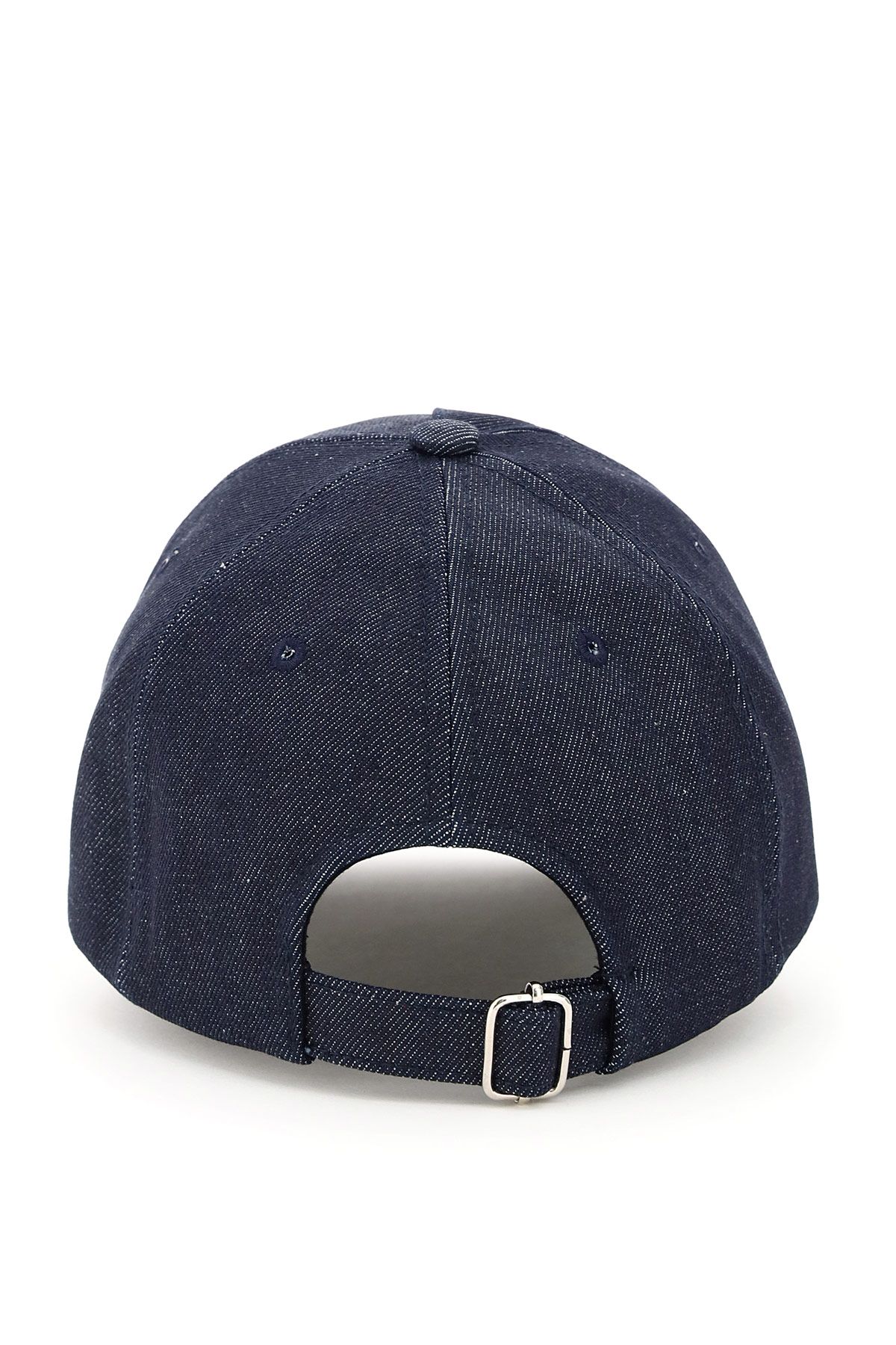 Shop Apc Eden Denim Baseball Cap In Blue