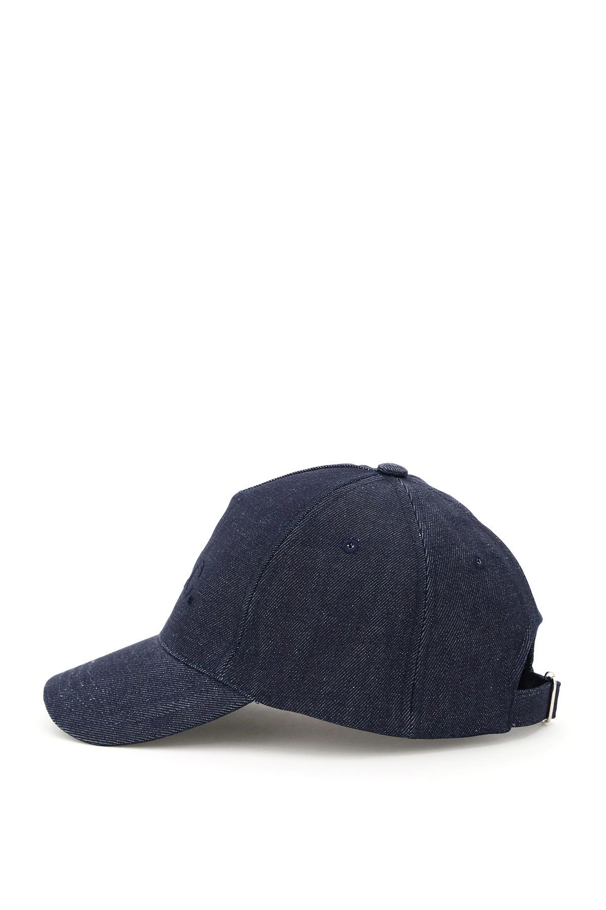 Shop Apc Eden Denim Baseball Cap In Blue