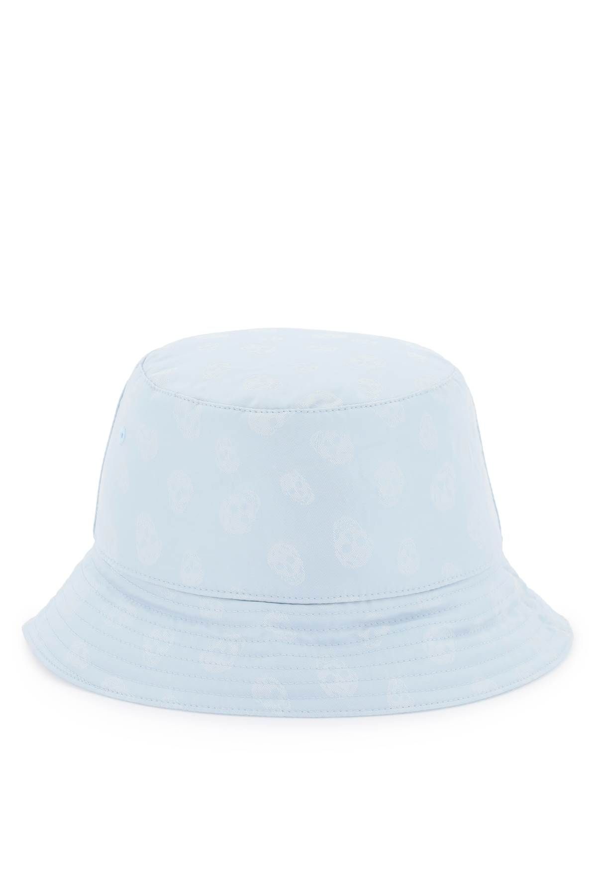Shop Alexander Mcqueen Skull Bucket Hat In Light Blue
