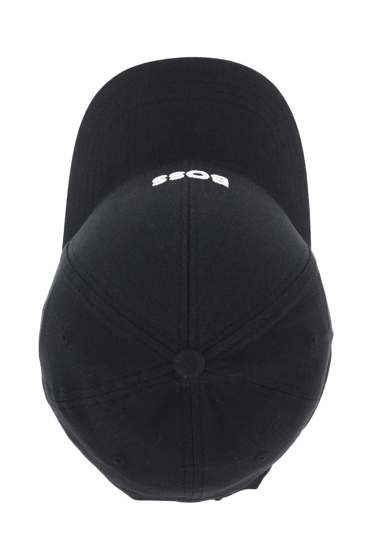 Shop Hugo Boss Baseball Cap With Embroidered Logo In Black