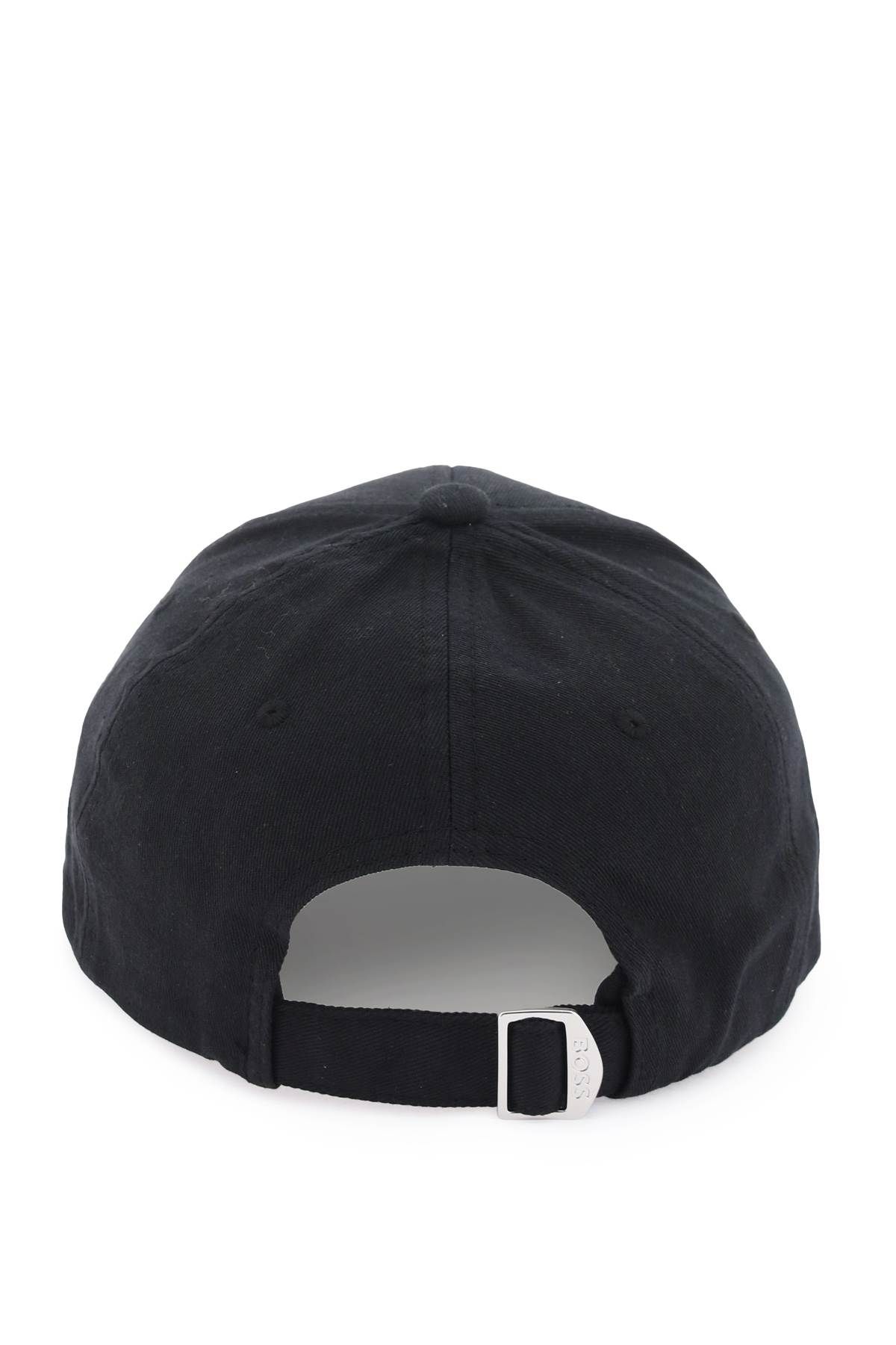 Shop Hugo Boss Baseball Cap With Embroidered Logo In Black