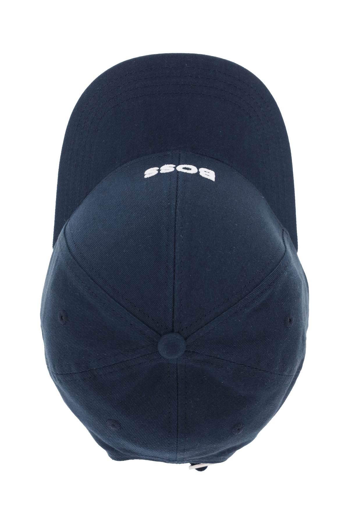 Shop Hugo Boss Baseball Cap With Embroidered Logo In Blue