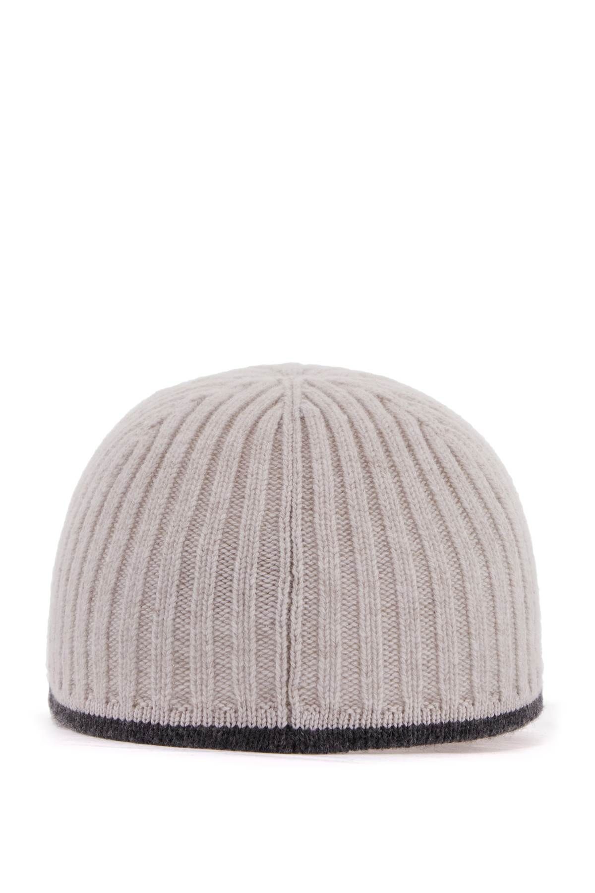 Shop Brunello Cucinelli Baseball Cap In Knit Fabric In Grey