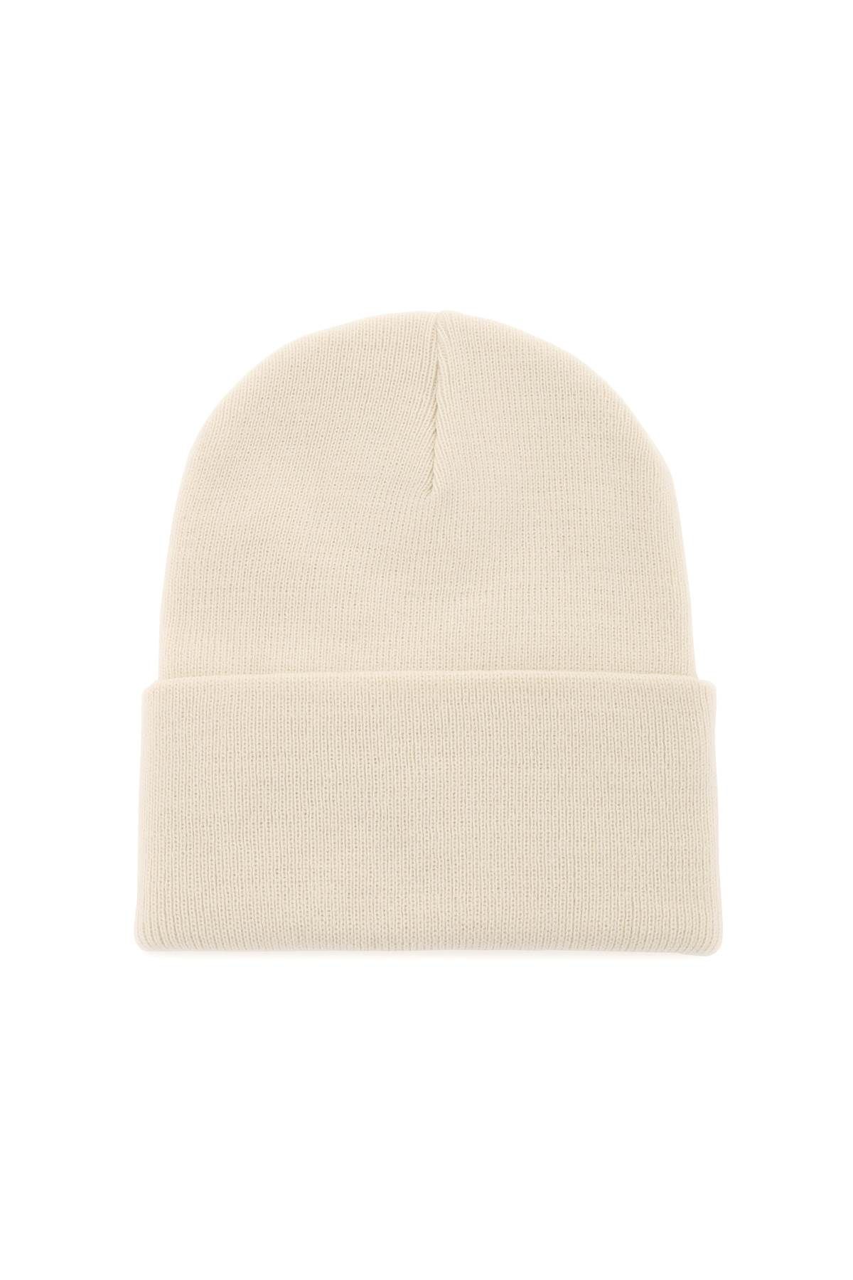 Shop Carhartt Beanie Hat With Logo Patch In White