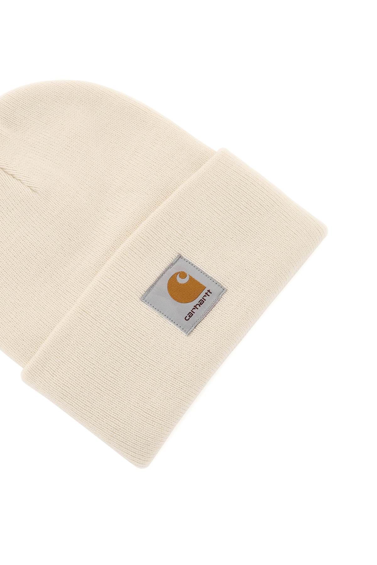 Shop Carhartt Beanie Hat With Logo Patch In White