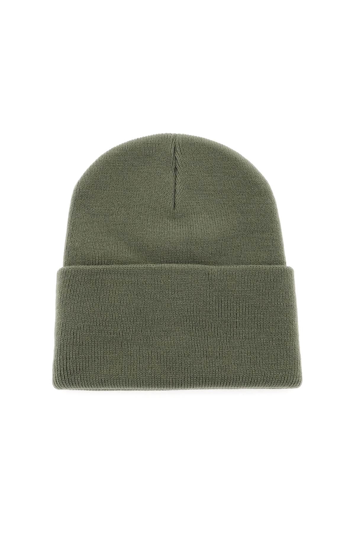 Shop Carhartt Beanie Hat With Logo Patch In Green