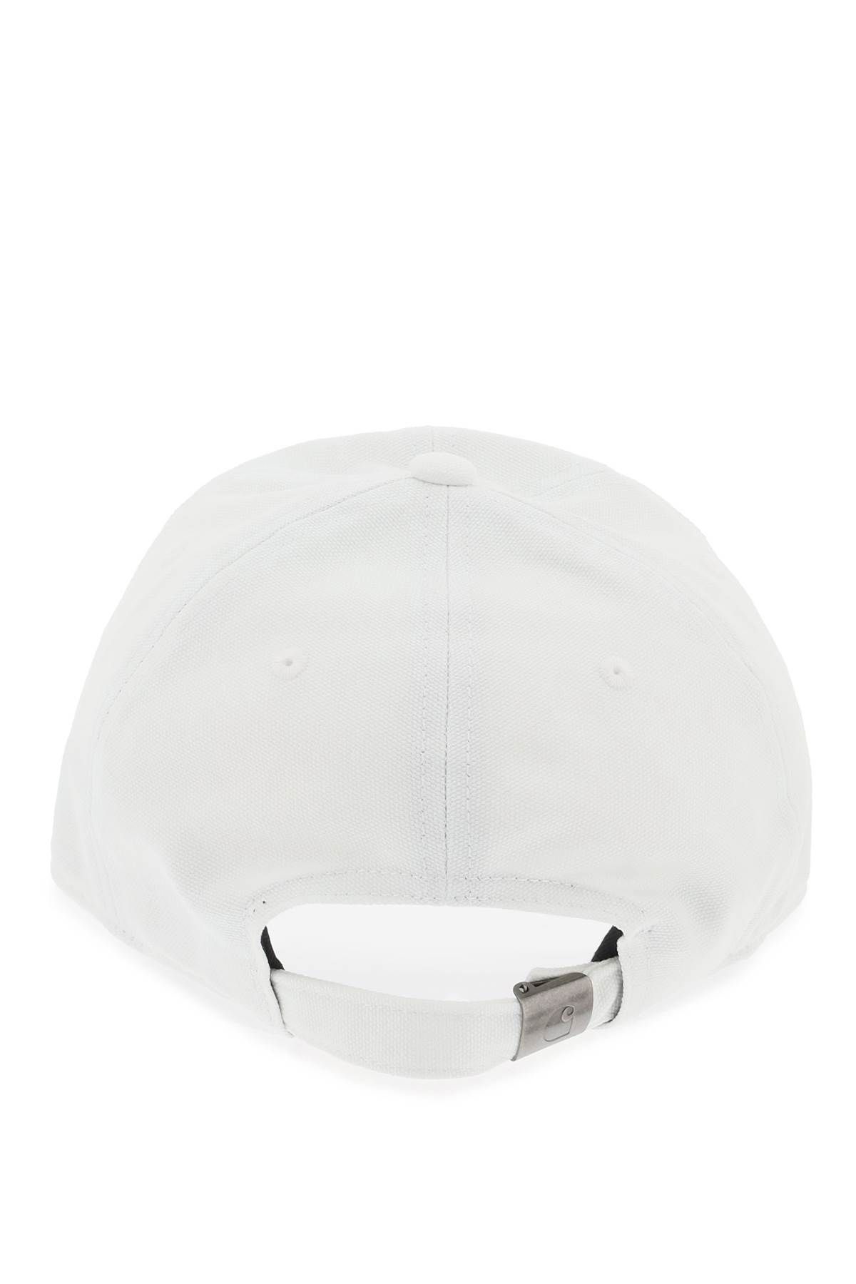 Shop Carhartt Canvas Script Baseball Cap In White