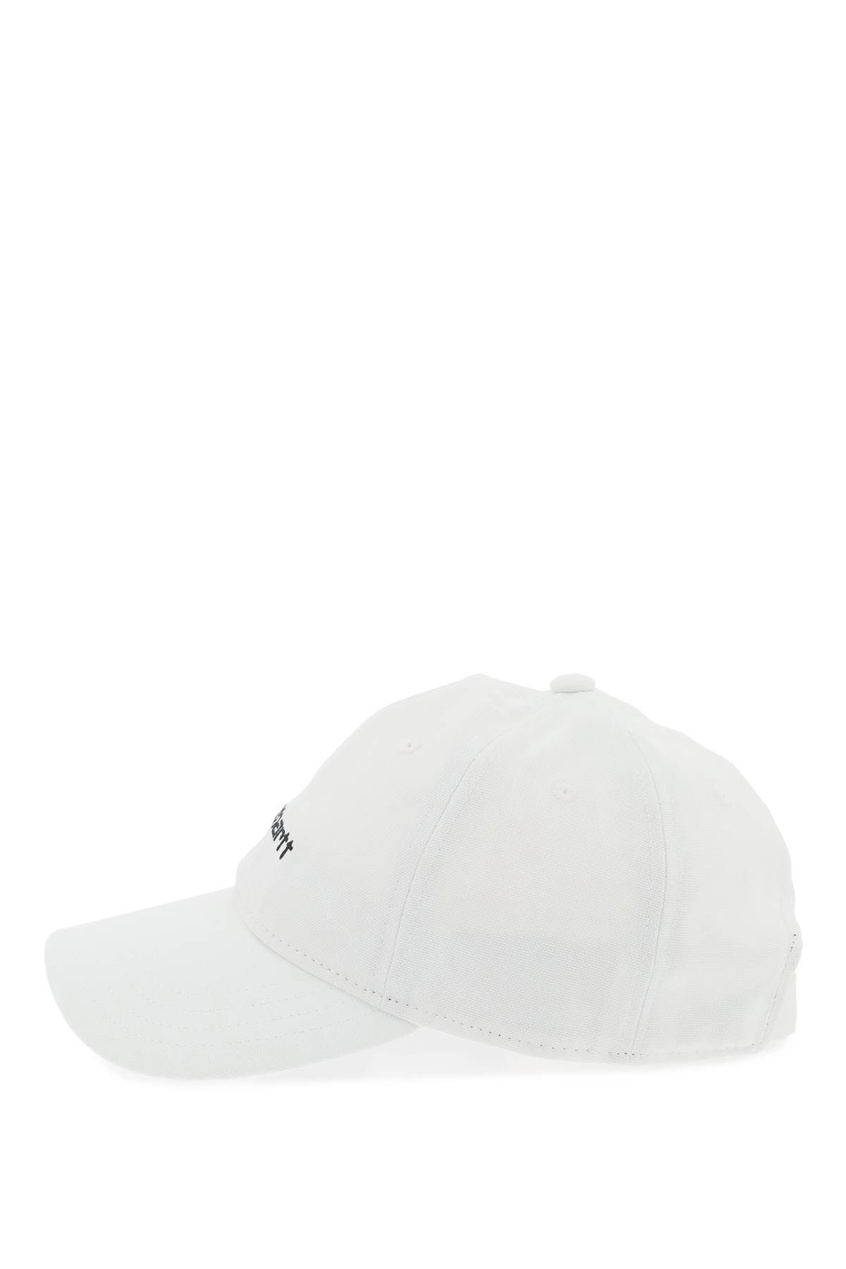 Shop Carhartt Canvas Script Baseball Cap In White