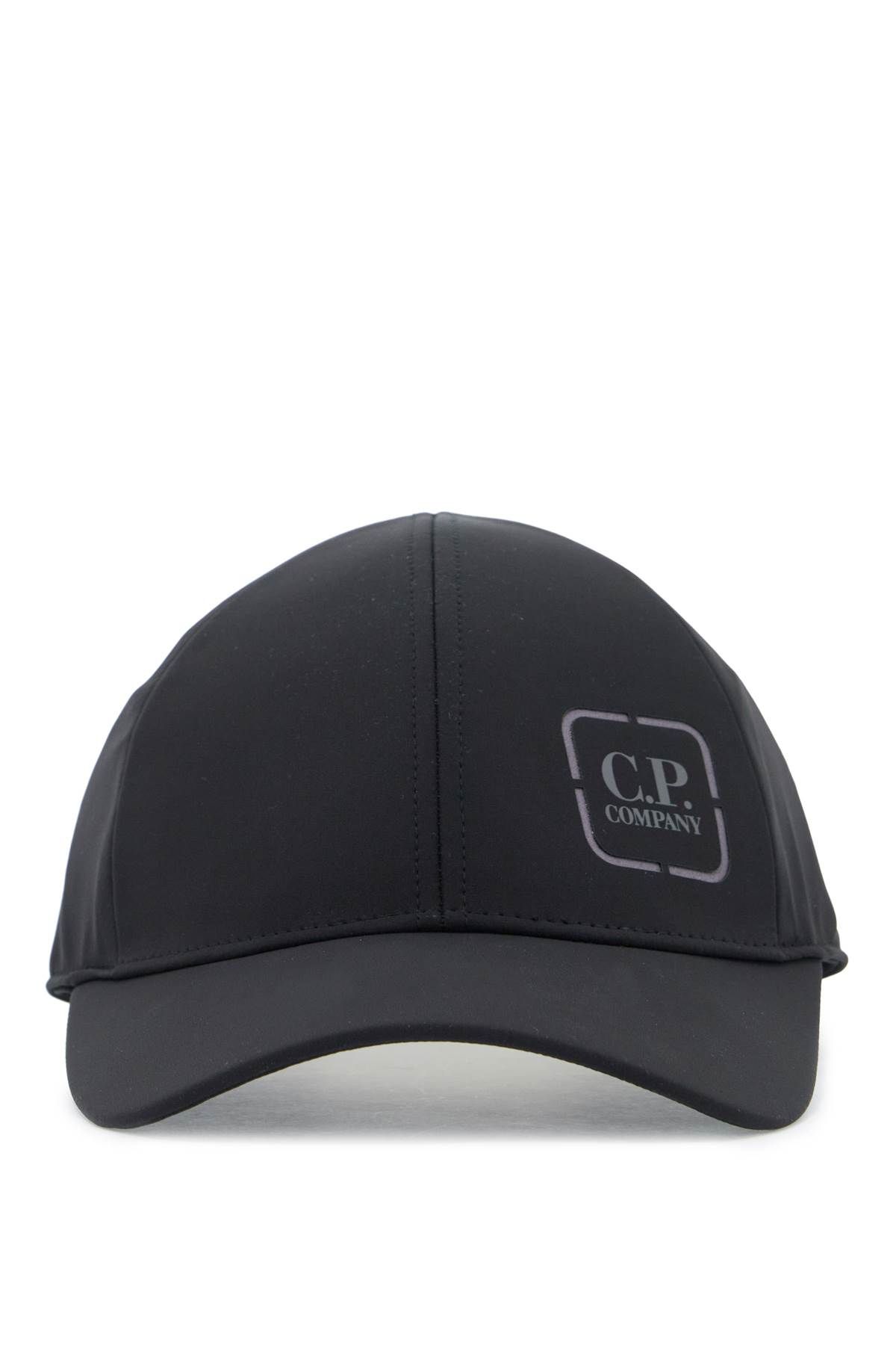 Shop C.p. Company Baseball Cap Made Of Technical Fabric In Black