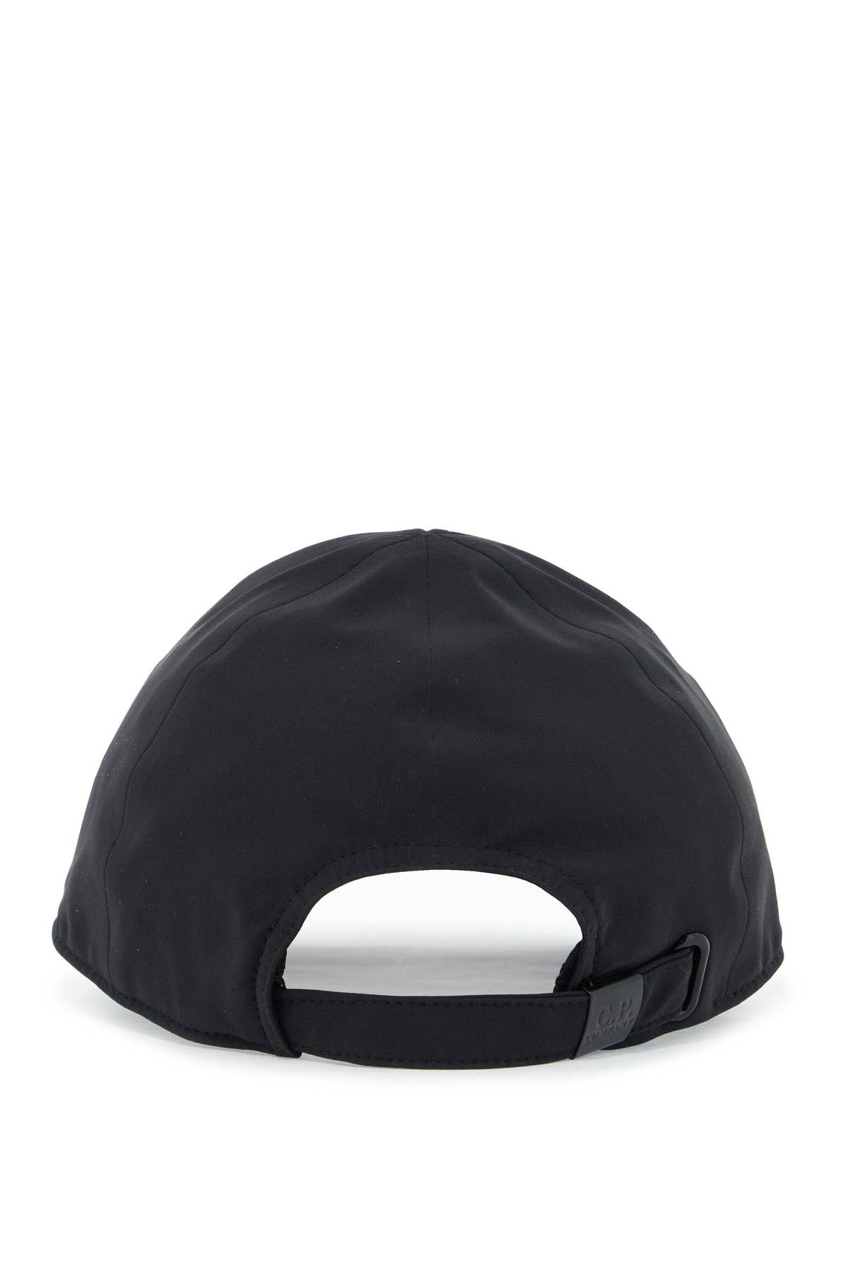 Shop C.p. Company Baseball Cap Made Of Technical Fabric In Black