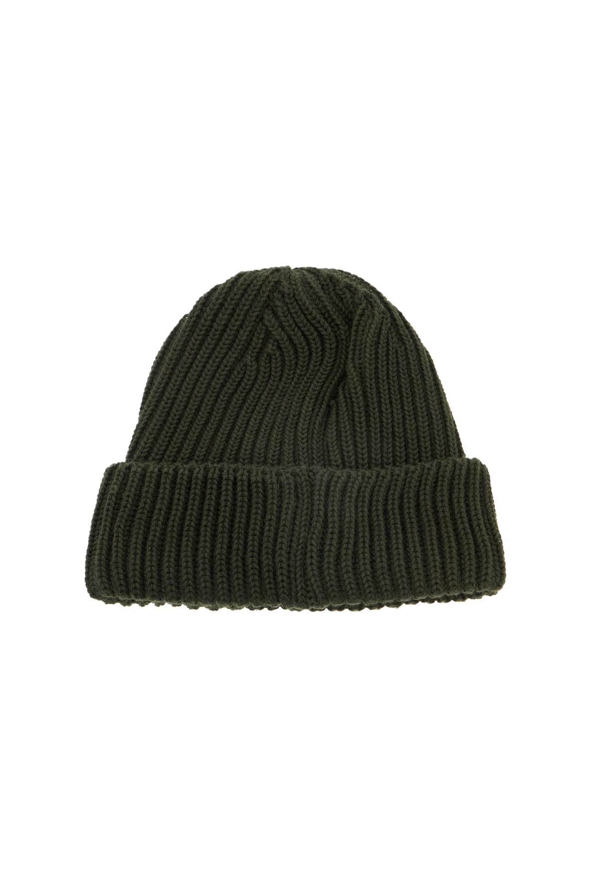 Shop C.p. Company 'woolen Beanie Goggle In Green