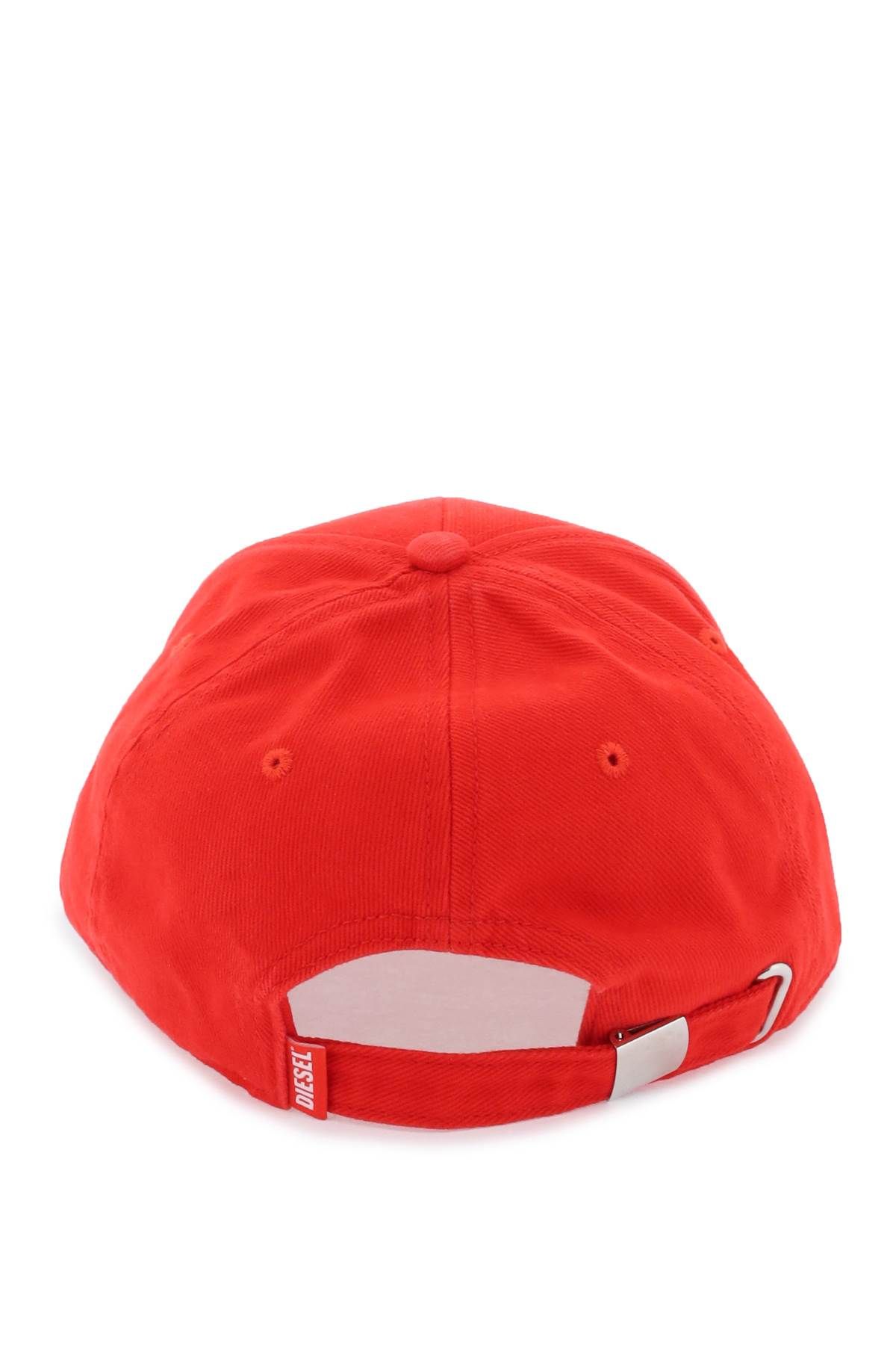 Shop Diesel Corry-jacq-wash Baseball Cap In Red