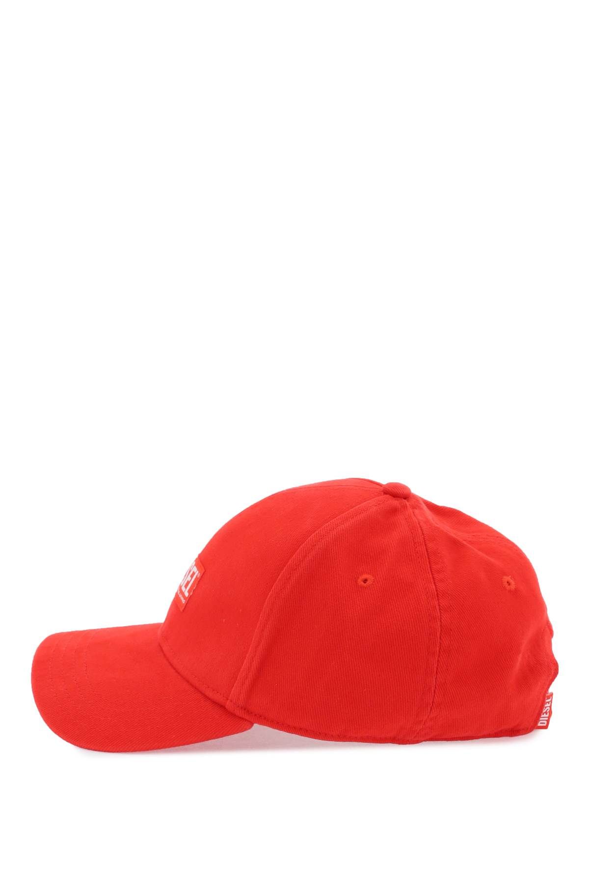Shop Diesel Corry-jacq-wash Baseball Cap In Red