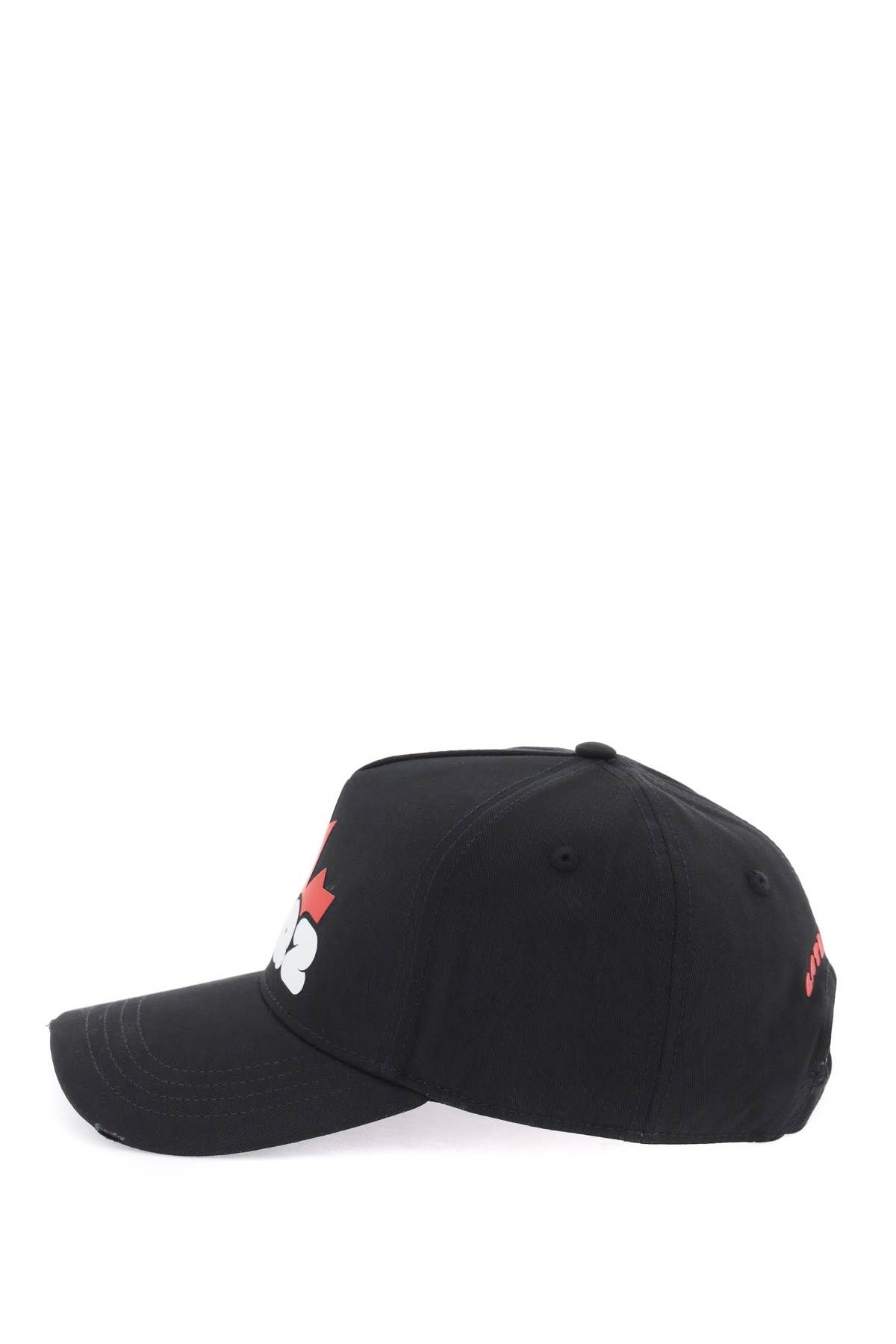 Shop Dsquared2 Dsq2 Baseball Cap In Black